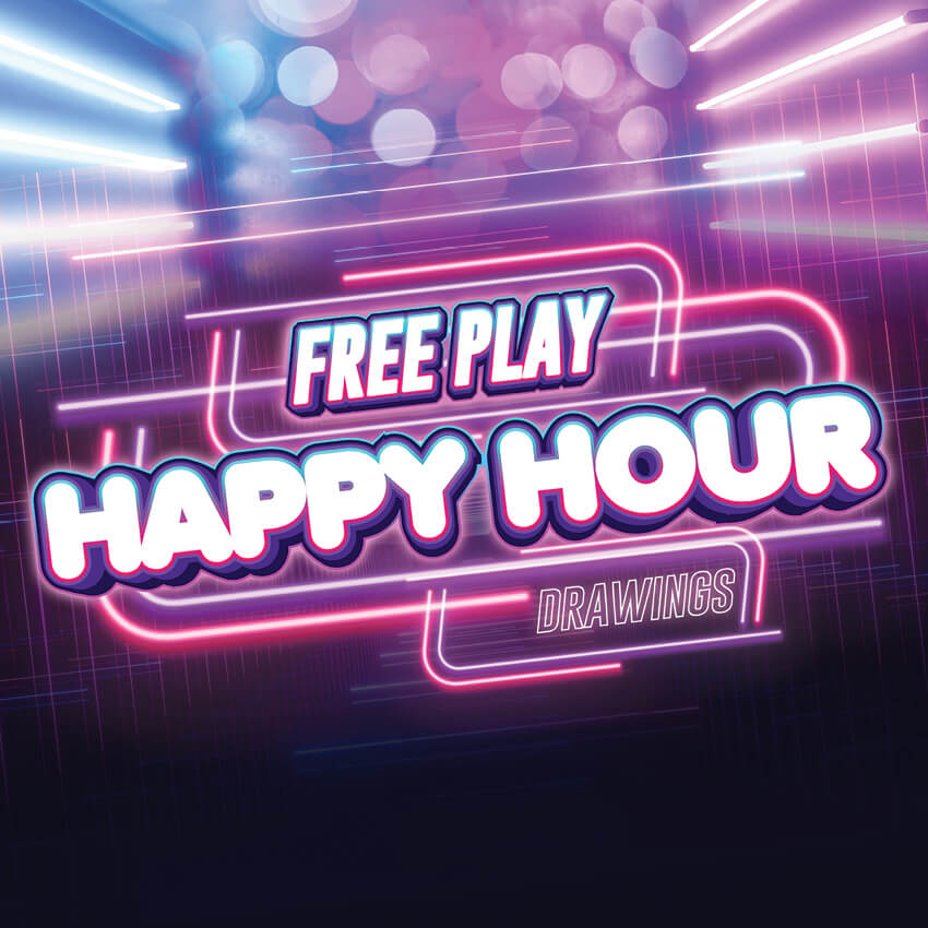 Free Play Happy Hour Drawings