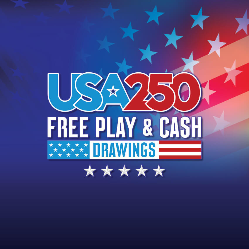 USA 250 Free Play and Cash Drawings